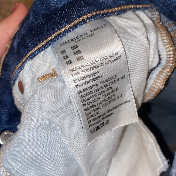 American Eagle Denim Next Level Stretch Shorts 000 - Picture 7 of 7